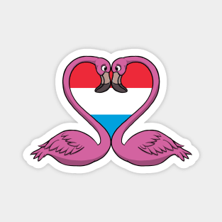 Flamingo Luxembourg Magnet