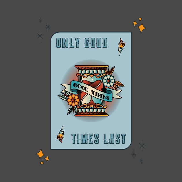 Good Times Poker Card Gambler Tattoo by Tip Top Tee's