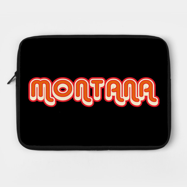 Montana retro 70s vintage graphic with shadow