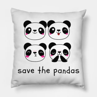 Save the Pandas Pillow