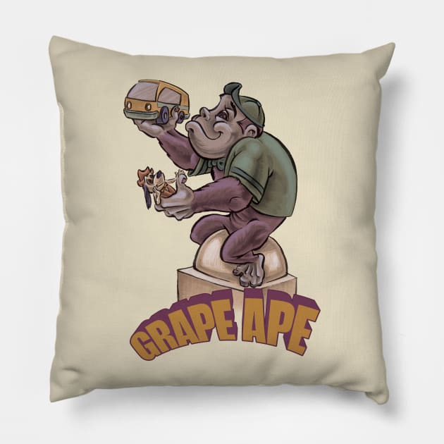 Grape Ape Pillow by majanation