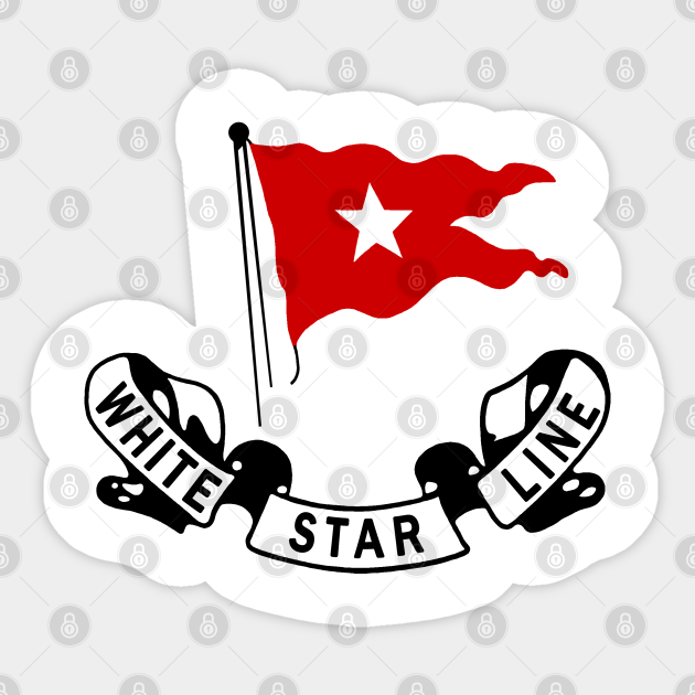 Titanic White Star Line White Star Line Aufkleber Teepublic De