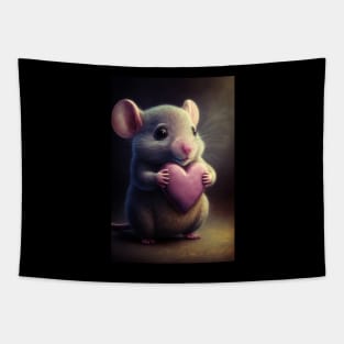 Valentine Mouse 0 Tapestry