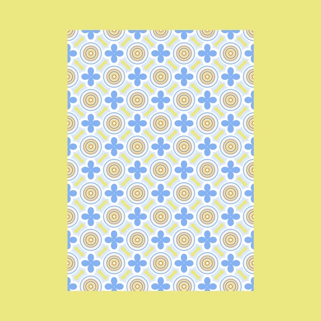 yellow and blue pattern by erichristy