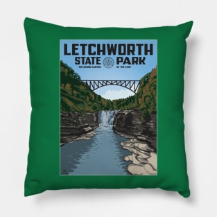 Letchworth Park WPA style poster Pillow