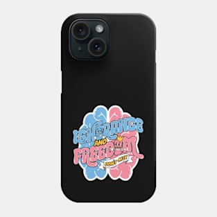 Fun Cartoon Style Ignorance And Freedom Don't Mix Phone Case