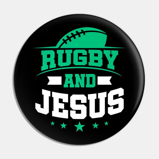 Rugby Player Ball Fan Jersey Jesus Christ Pin by Makayla Sketch