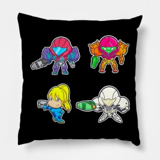 Chibi Metroid (Pack 4) Pillow