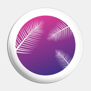 Purple Pink Leaves in a Circle | Positivity Pin