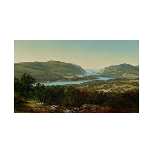 View from Garrison, West Point, New York by David Johnson by Classic Art Stall