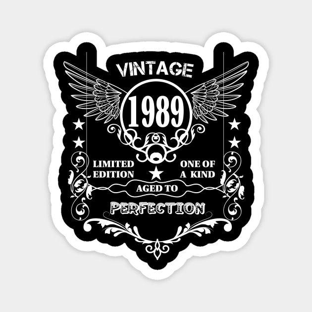 Vintage 1989 Aged To Perfection Magnet by Diannas