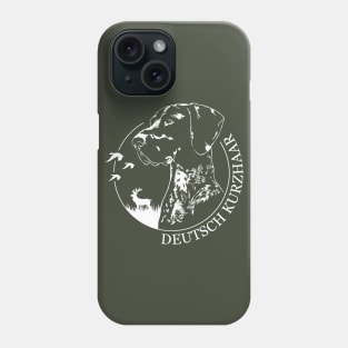 Deutsch Kurzhaar dog portrait Phone Case