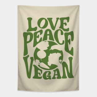 Love Peace Vegan Vegetarian Vegan Healthy Lifestyle | Save The Planet Tapestry