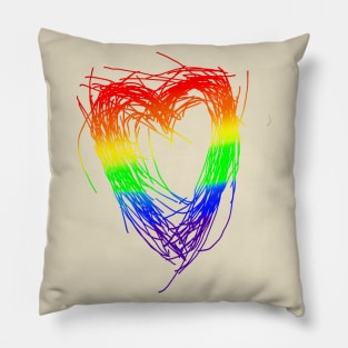 Pride heart Pillow