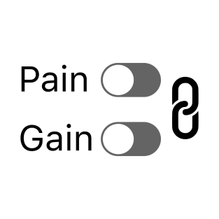 No Pain, No Gain - inverted T-Shirt