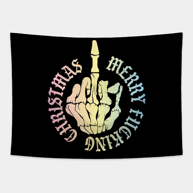 Merry Fucking Christmas Gift Tapestry by Rayrock76