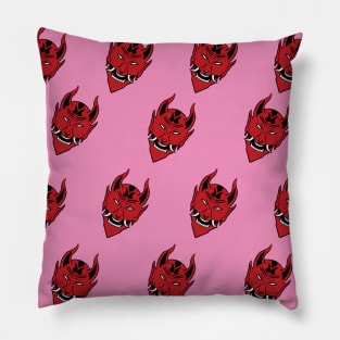 Devil's Heads Pattern Pillow