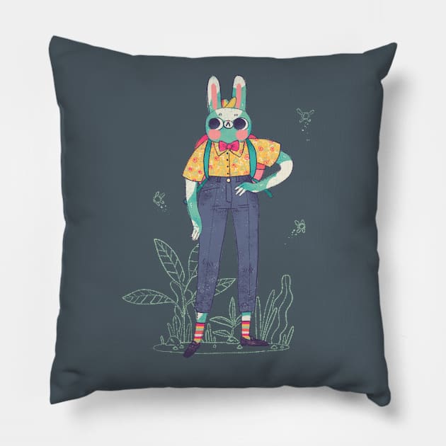 Bunny Boi Pillow by Mofy