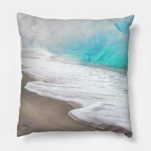 Blue Ice and Warm Waters Pillow