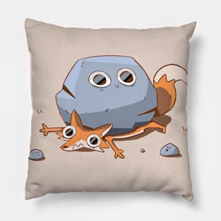 Fox and Rocks Pillow