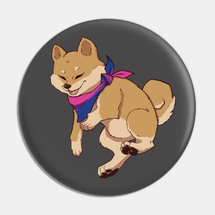 Bisexual Pride Shiba Inu Pin