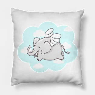 Flying Elephant Pillow