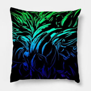 Psychedelic Alien Tribal Pillow