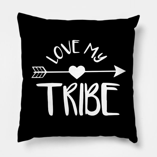 Mom's Group Special Needs Awareness Support Love my Tribe Pillow by ZimBom Designer