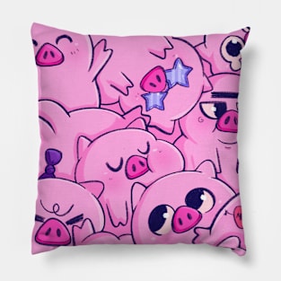 Pigs design by Anshiehoop Pillow