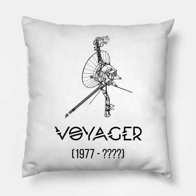 Voyager 1 | Black Pillow by DreamsofDubai