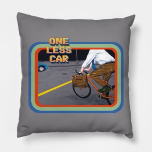 Contemporary Daily Life: One Less Car Pillow