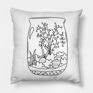 Terrarium 2 Line version Pillow