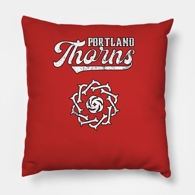 Portland Thorns Pillow by HUNTINGisLIFE