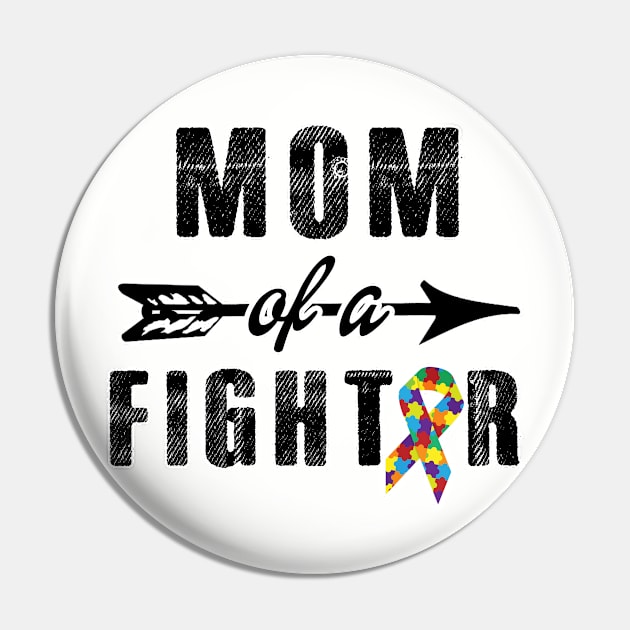 Mom of a fighter. Cancer awareness ribbon. Perfect present for mom mother dad father friend him or her Pin by SerenityByAlex