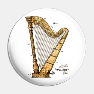 Harp - US Patent Office Pin