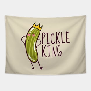 Pickle King Funny Tapestry