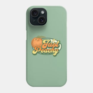 70's Just Peachy Retro Hippie Georgia Peaches Summer Fruit Phone Case