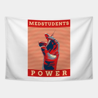 Medstudents Power- Medical Student In Medschool Funny Gift For Nurse & Doctor Medicine Tapestry