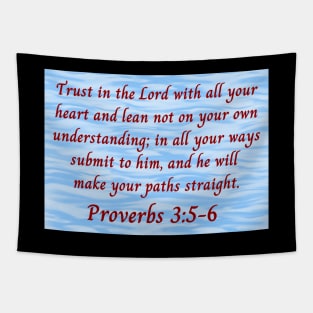 Bible Verse Proverbs 3:5-6 Tapestry