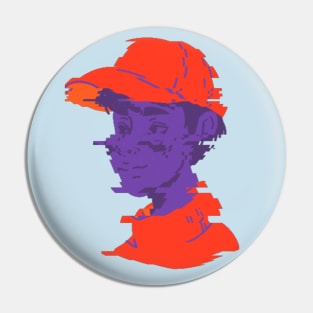 Kenneth The Orange Cap Guy Pin