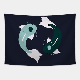 Koi Yin & Yang Tapestry