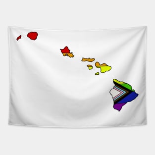 Progress pride flag - Hawaii Tapestry