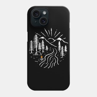 Camping and River Phone Case