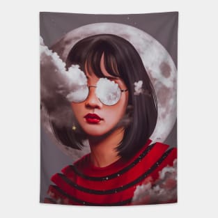 Moon girl Tapestry