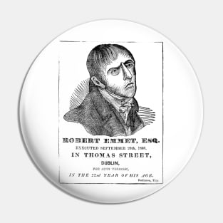 Robert Emmet // Irish Rebellion Design Pin