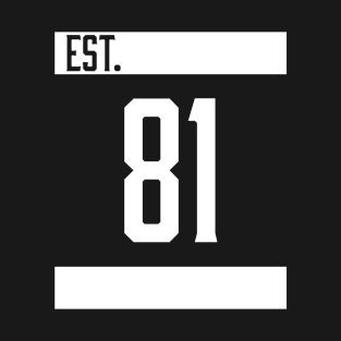 Est 81 White T-Shirt