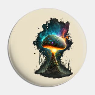 Mushroom And Smoke Pin