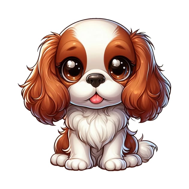 Cute Cavalier King Charles spaniel by Dmytro