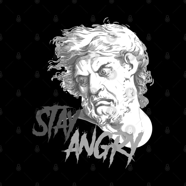 Stay Angry statue by PincGeneral