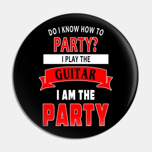 Guitar Party Pin